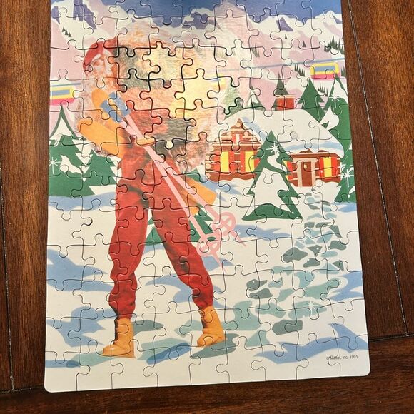 Vintage 90s Ski Barbie 100 Piece Puzzle - Picture 7 of 7